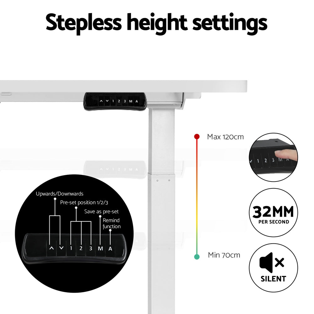 Electric Height Adjustable Sit-Stand Desks in Sleek