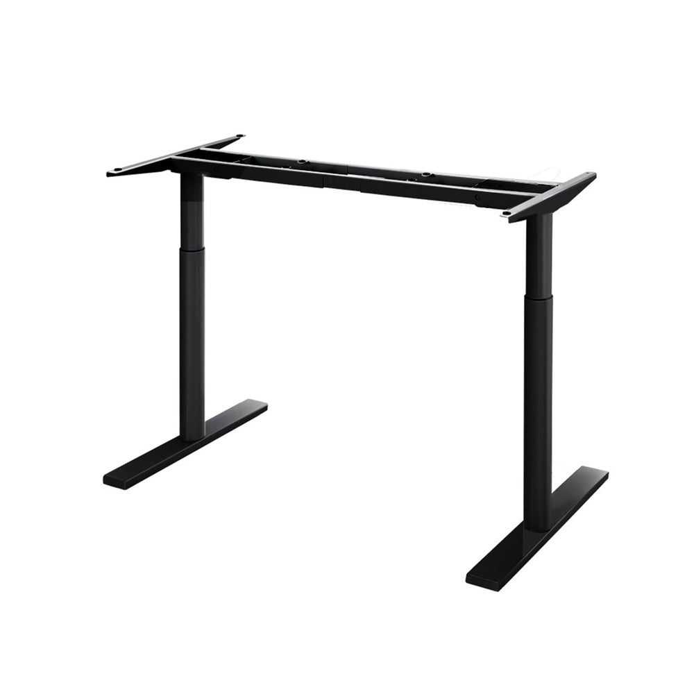 Black colour - Standing Desk Sit Stand Motorised Adjustable Frame Only Dual Motor Black