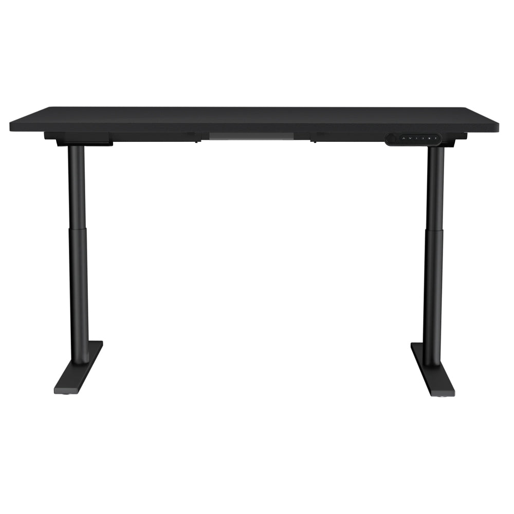 Elegant Black 140cm/120cm Height Adjustable Electric Standing Desk