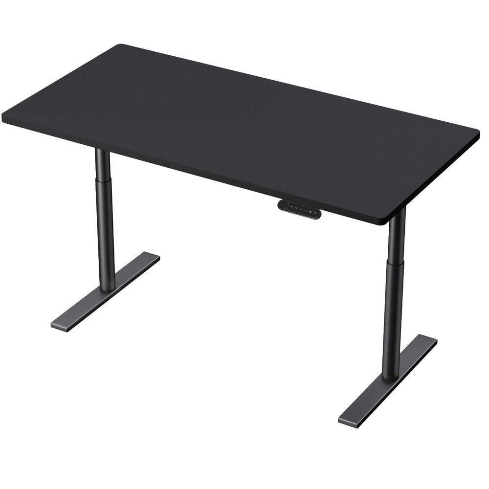 Elegant Black 140cm/120cm Height Adjustable Electric Standing Desk
