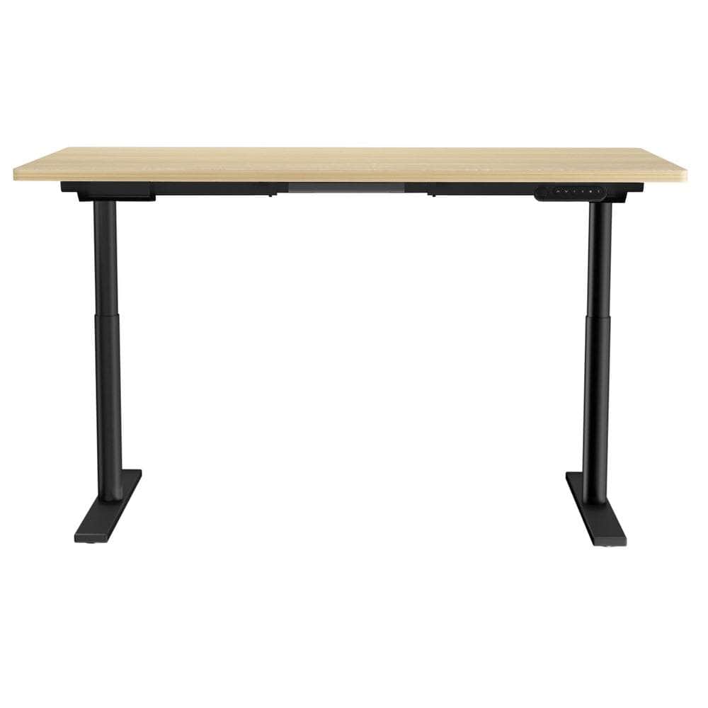 Elegant Black 140cm/120cm Height Adjustable Electric Standing Desk