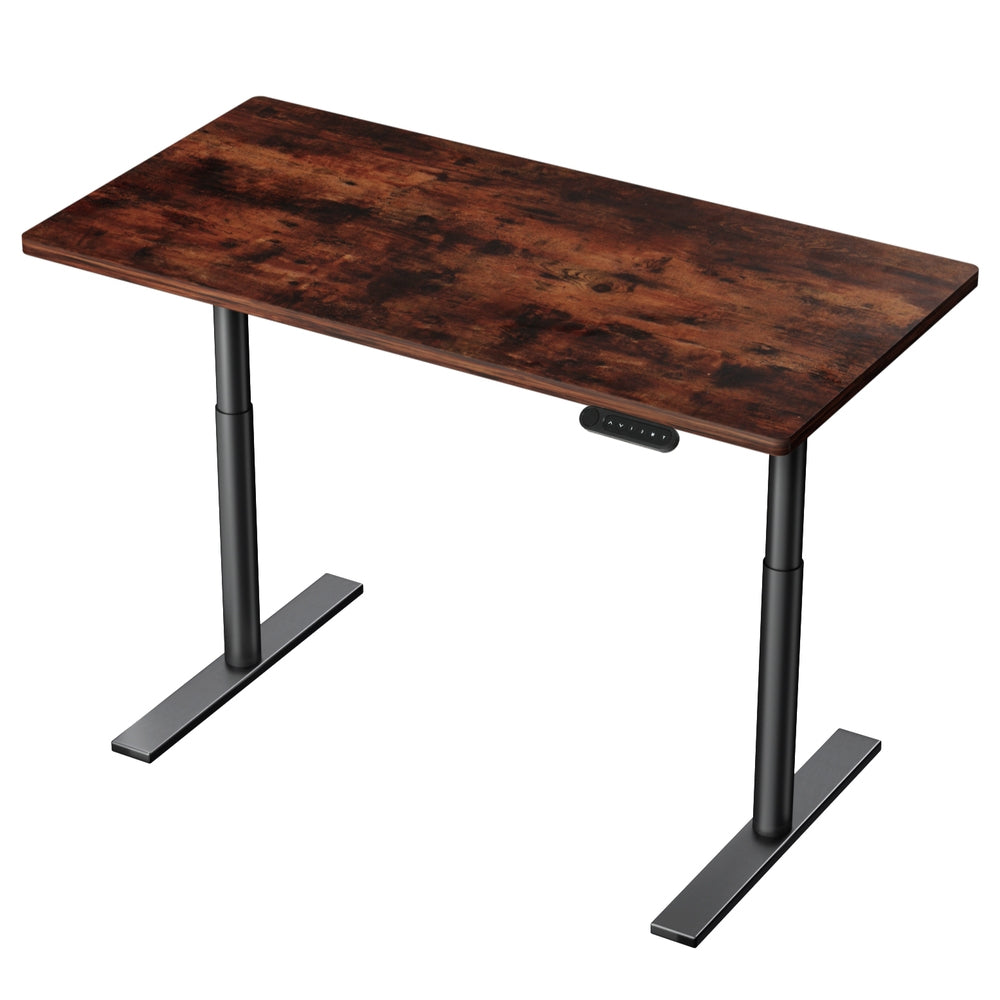 Elegant Black 140cm/120cm Height Adjustable Electric Standing Desk