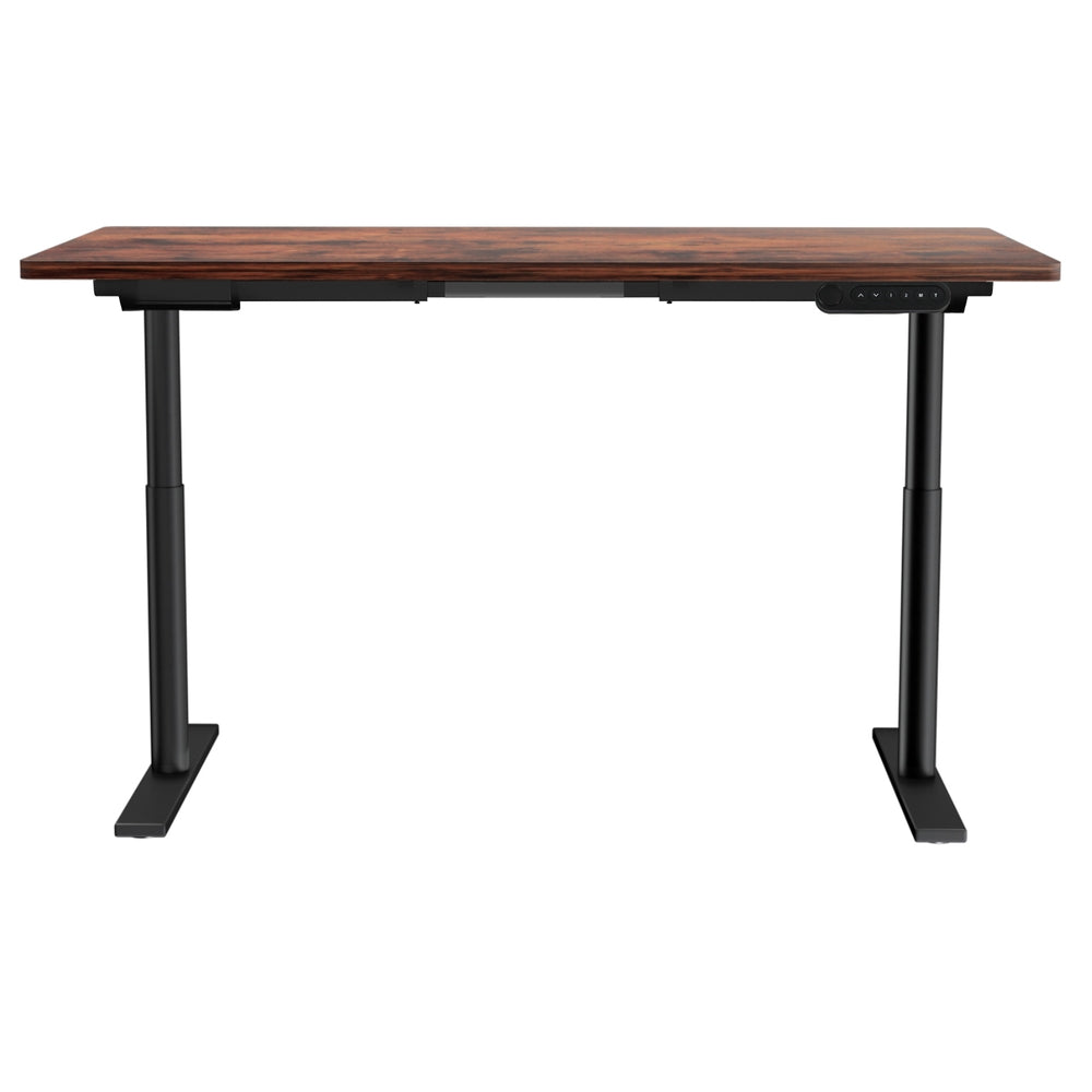 Elegant Black 140cm/120cm Height Adjustable Electric Standing Desk