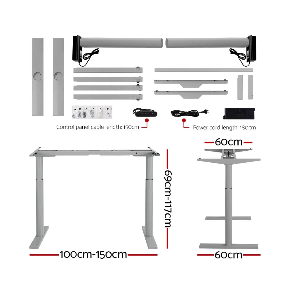 Office Setup Stylish Motorised Adjustable Sit-Stand Desk