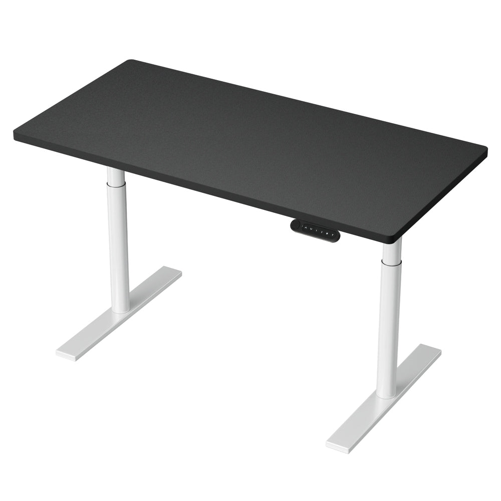 Desks - Electric Standing Desk Sit Stand Desks Motorised Dual Motor 120CM Black