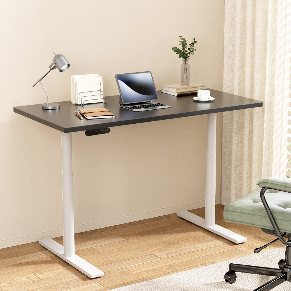 Black colour - Standing Desk Motorised Electric Dual Motor 140Cm Black