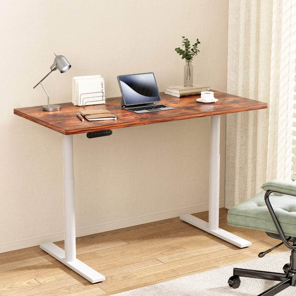 Elegant Black 140cm/120cm Height Adjustable Electric Standing Desk