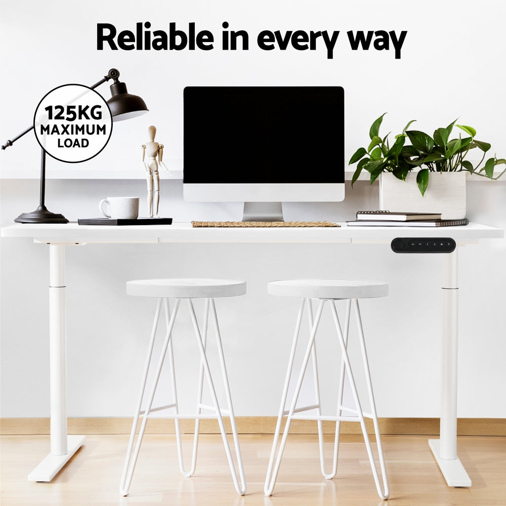 Elegant Black 140cm/120cm Height Adjustable Electric Standing Desk