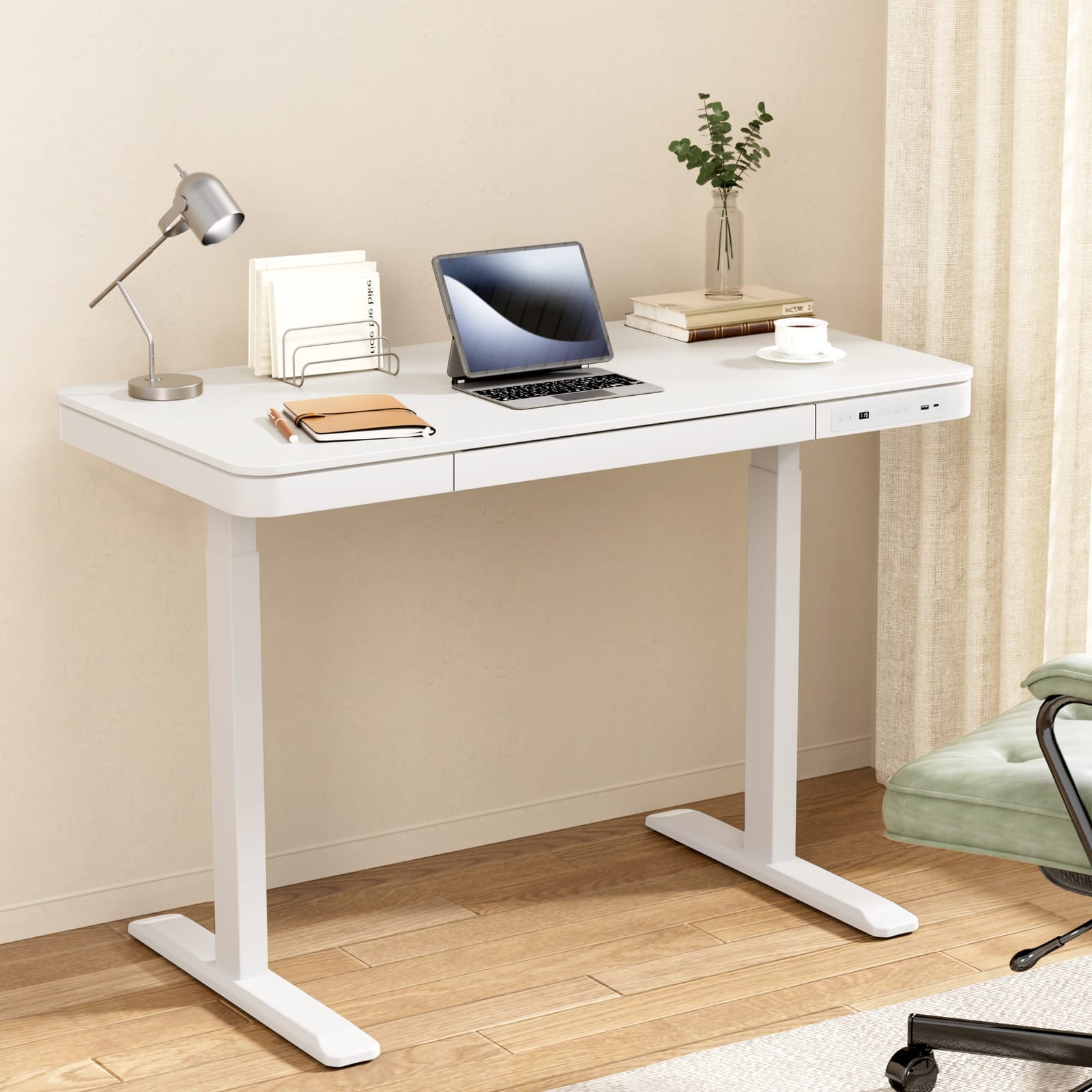 Electric Standing Desk Motorised 120x60x72cm