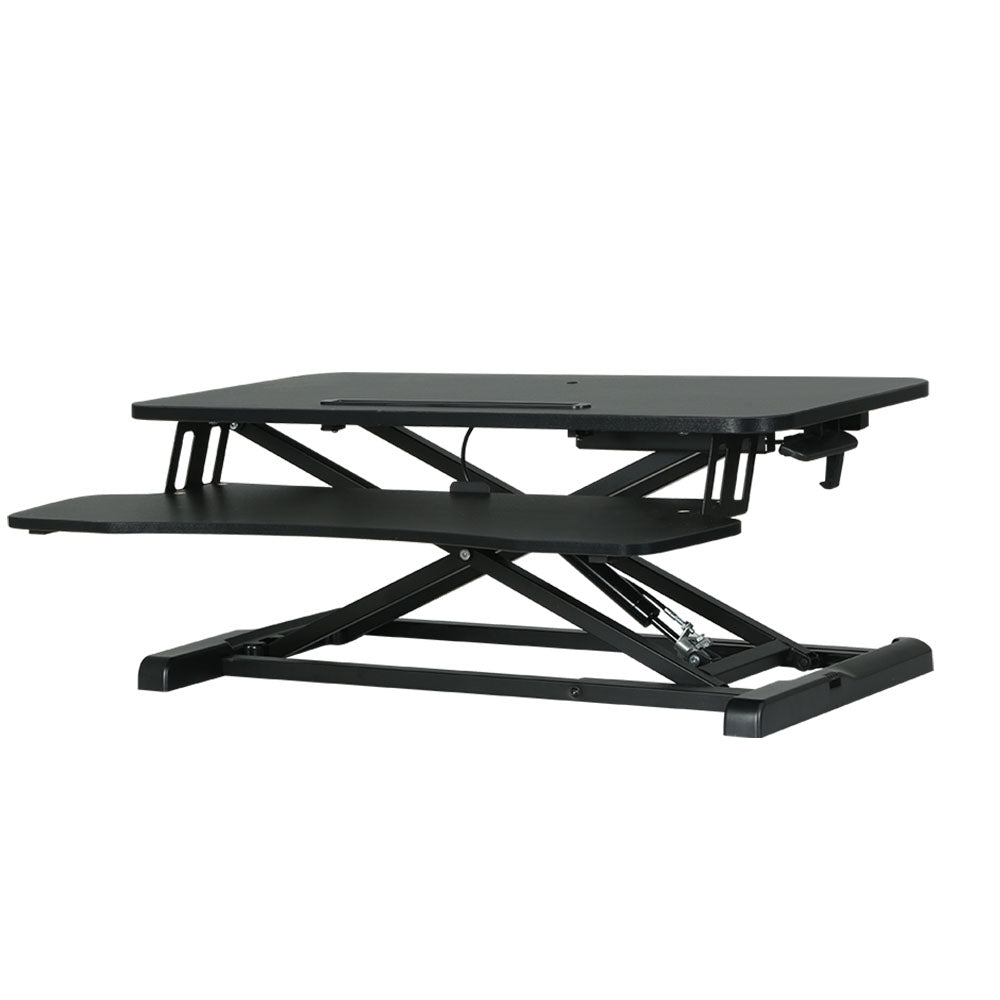 80Cm - Standing Desk Riser Height Adjustable Black 80CM