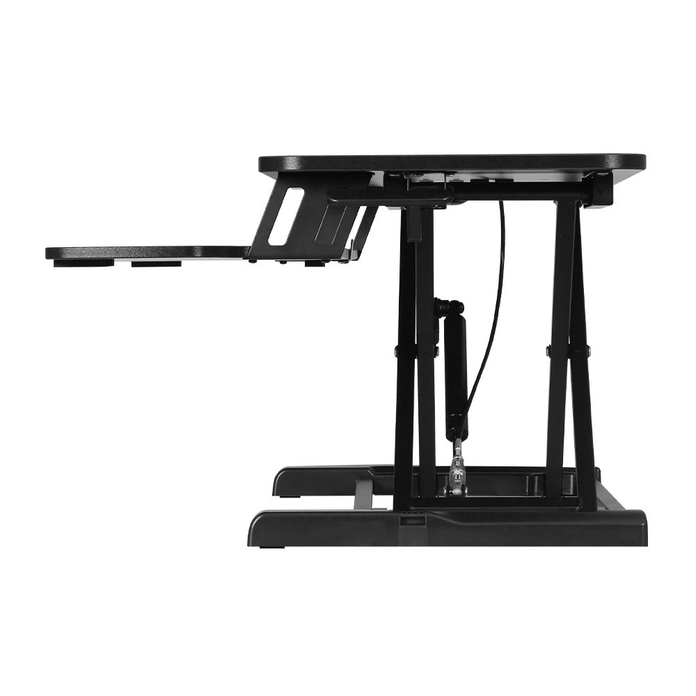 Black colour - Standing Desk Riser Height Adjustable Black 80CM