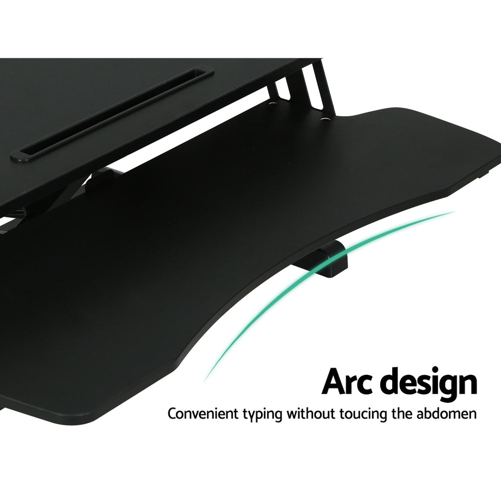 Standing Desk Riser Height Adjustable Black 80CM | 80Cm
