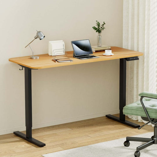 Electric Standing Desk Adjustable Height 1400x600x16cm