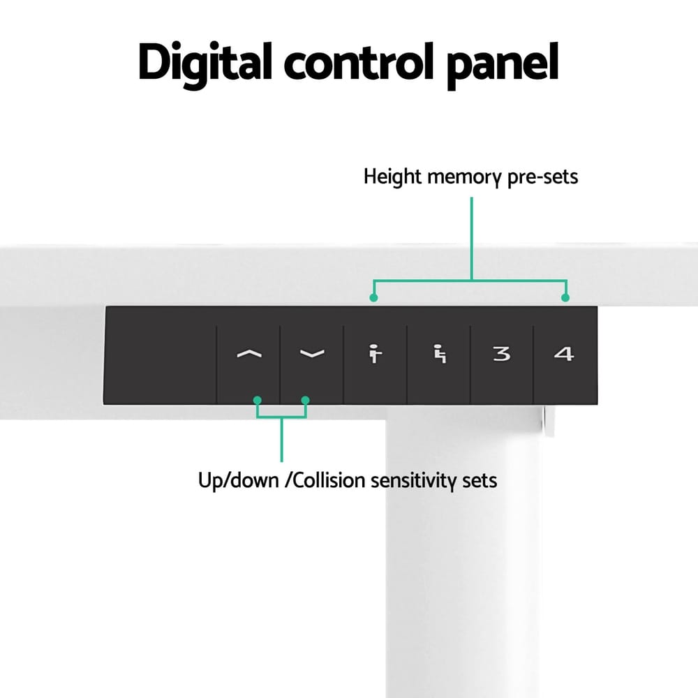 Electric Standing Desk Motorised 120x60x73cm