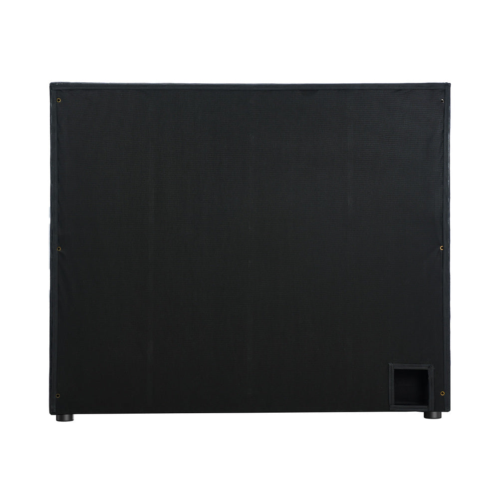 Leather Bed Frame Headboard King Single Size Bedhead Black