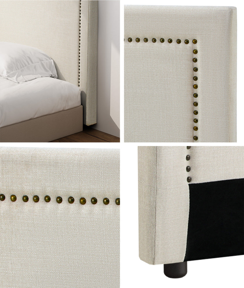Bed Headboard Bedhead Beige