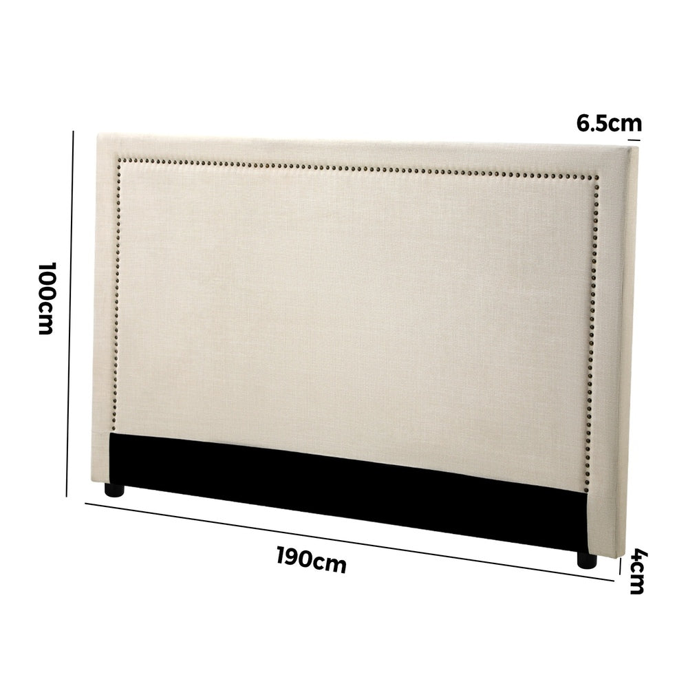 Bed Headboard Bedhead Beige