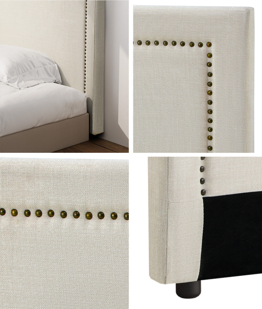 Bed Headboard Bedhead Beige