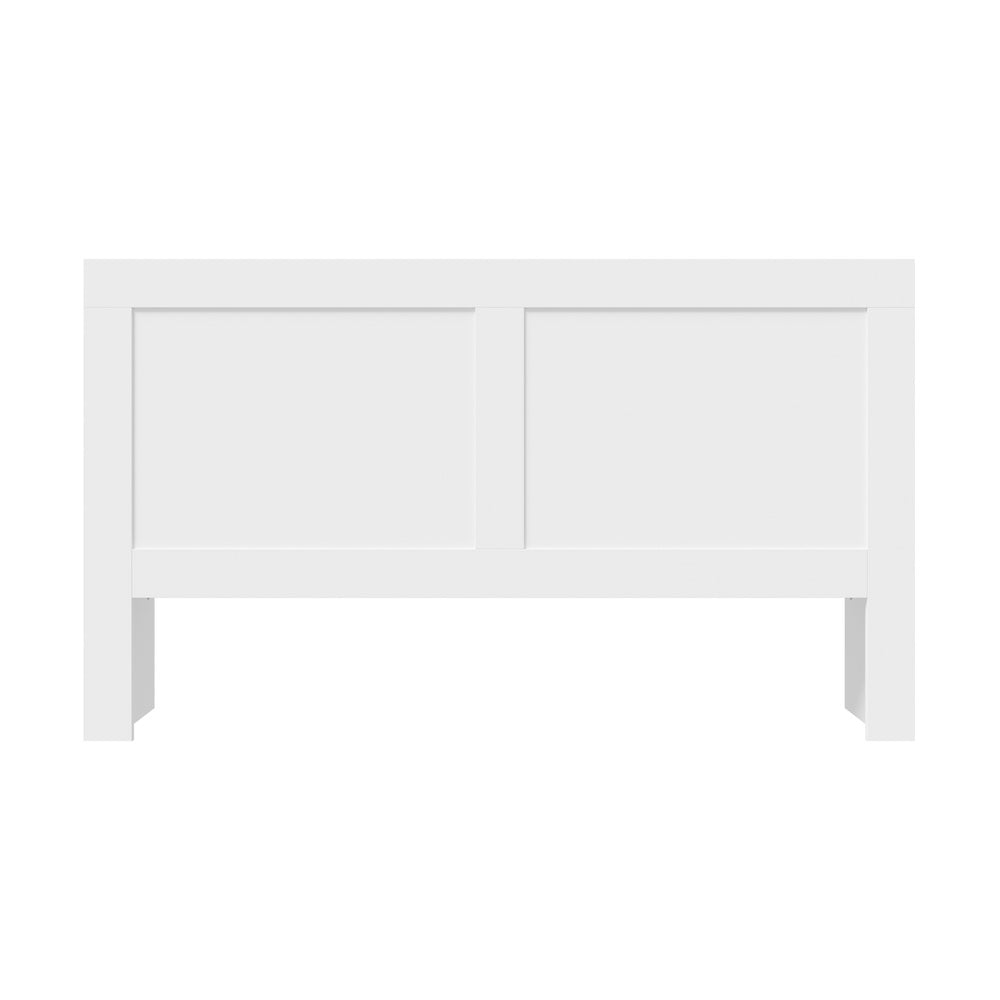 Headboard Bedhead with Storage Shelves Black/White