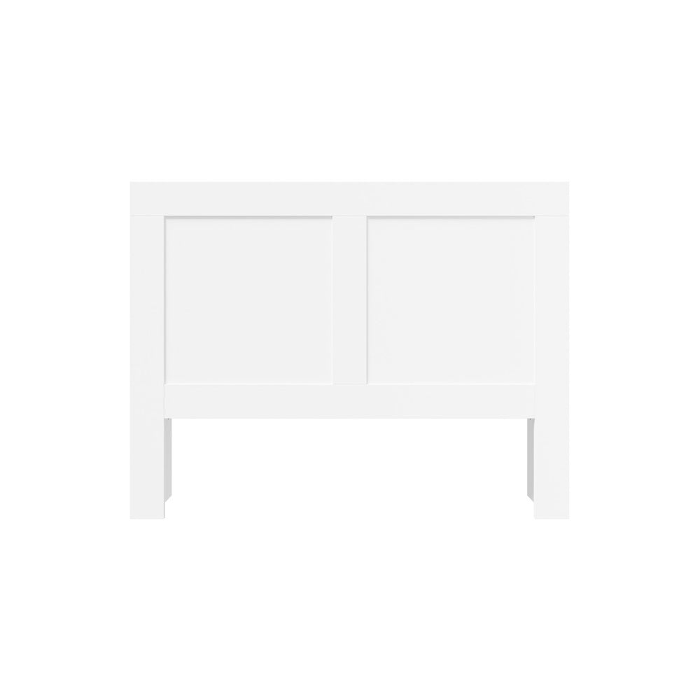 Headboard Bedhead with Storage Shelves Black/White