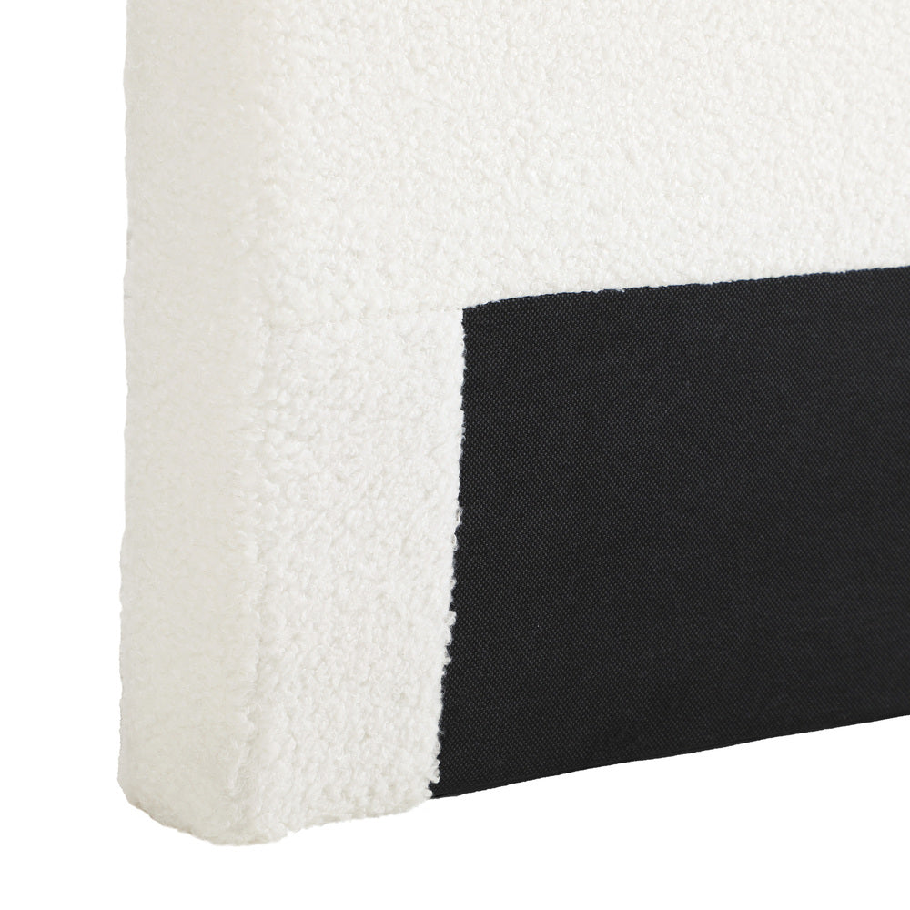 Bed Head Queen Size Headboard Fabric Beige