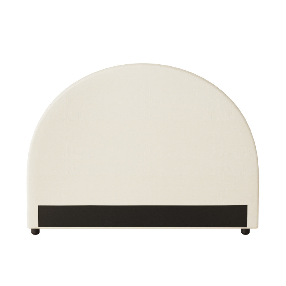 Bed Head Single Size Headboard Boucle White