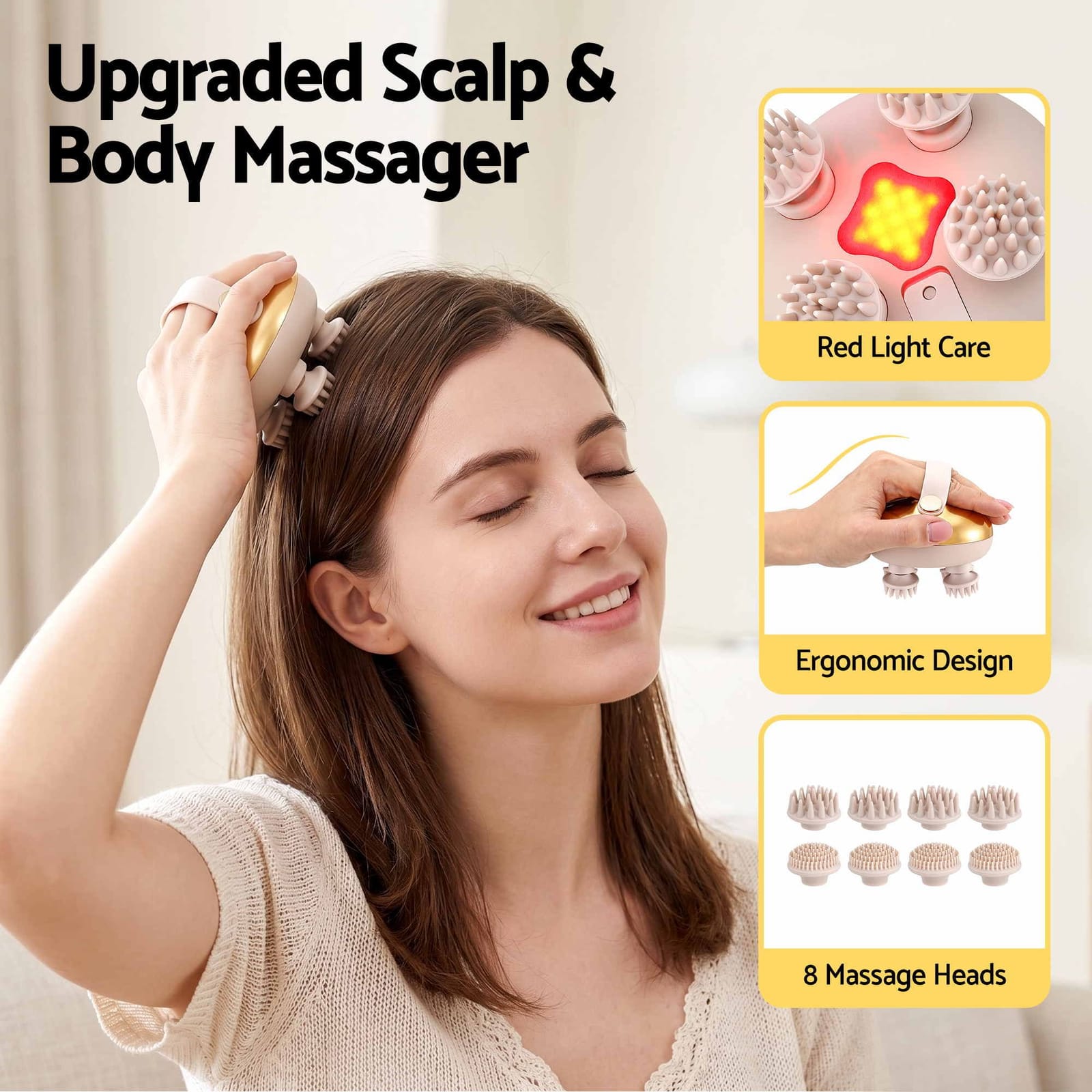 Scalp Massager Rechargeable Waterproof IPX7 | Simpledeals