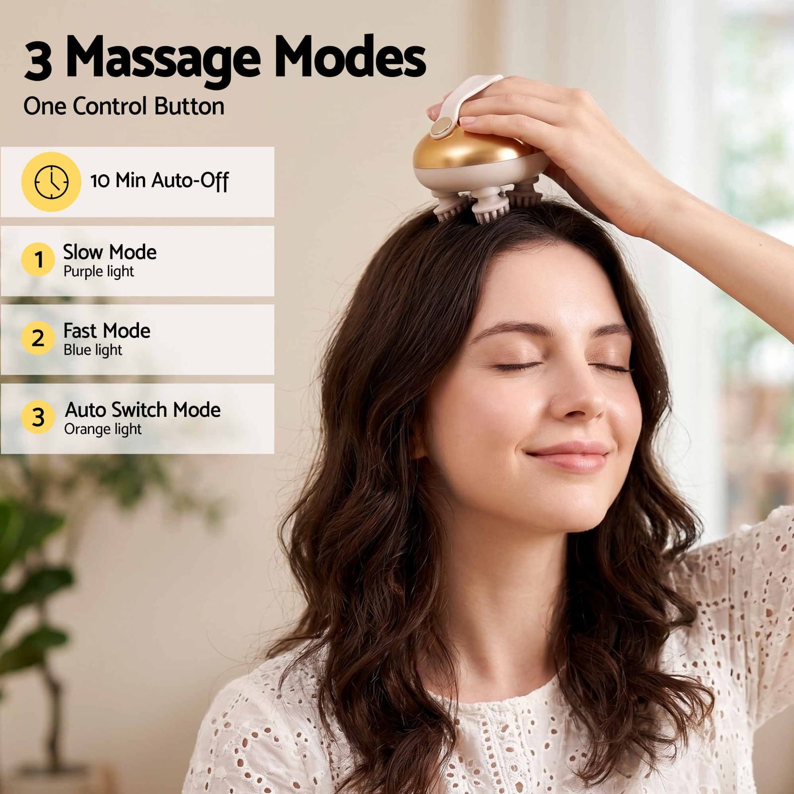Scalp Massager Rechargeable Waterproof IPX7 | Simpledeals