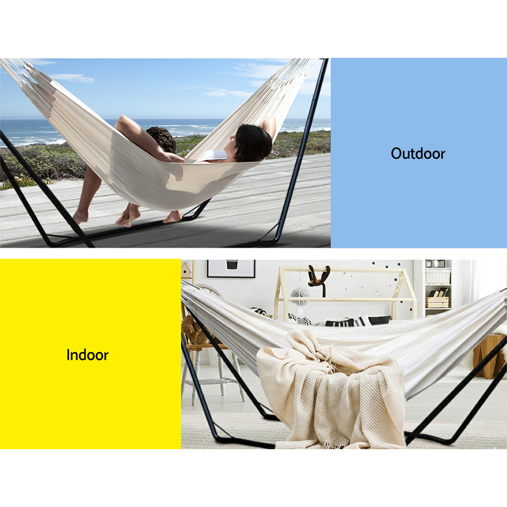 Hammock Bed With Stand Outdoor Camping Hammocks Steel Frame