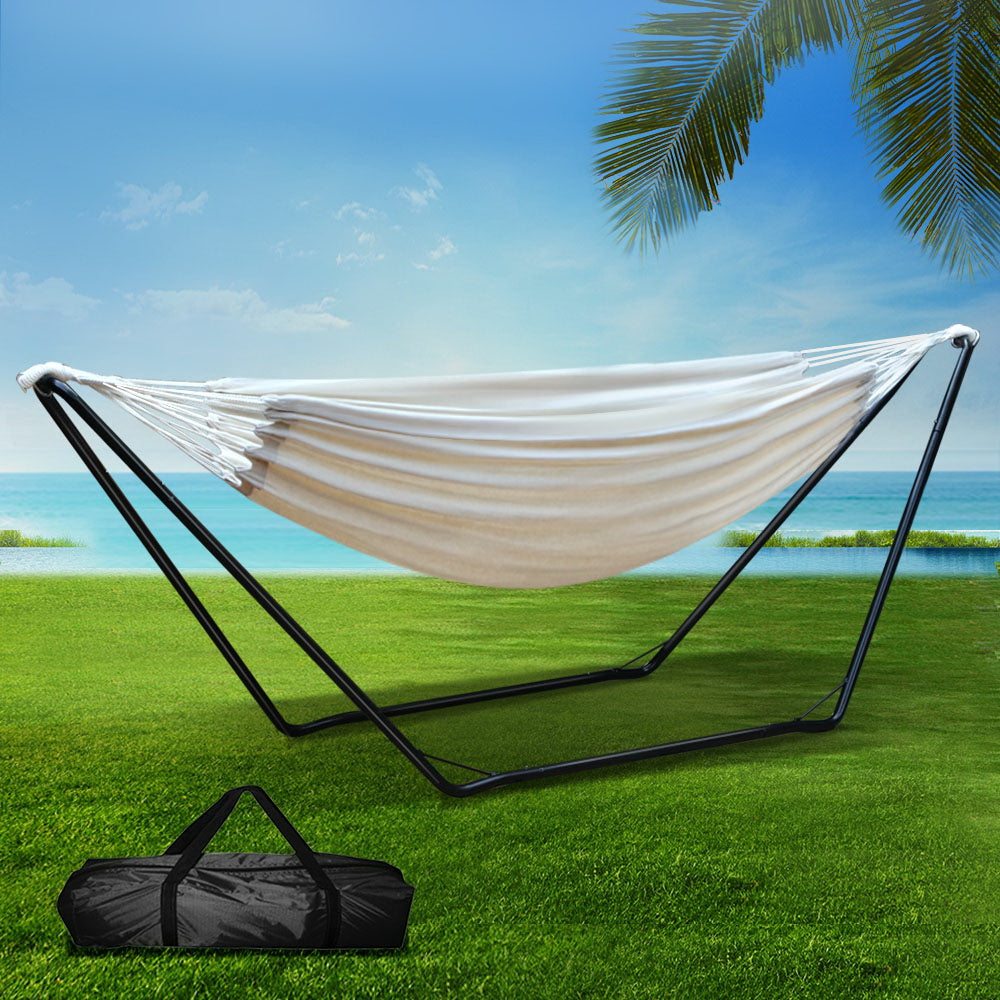 Hammock Bed With Stand Outdoor Camping Hammocks Steel Frame