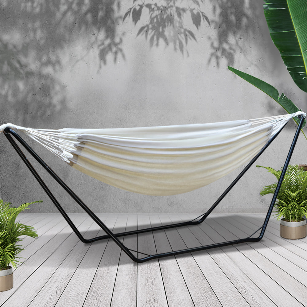 Hammock Bed With Stand Outdoor Camping Hammocks Steel Frame