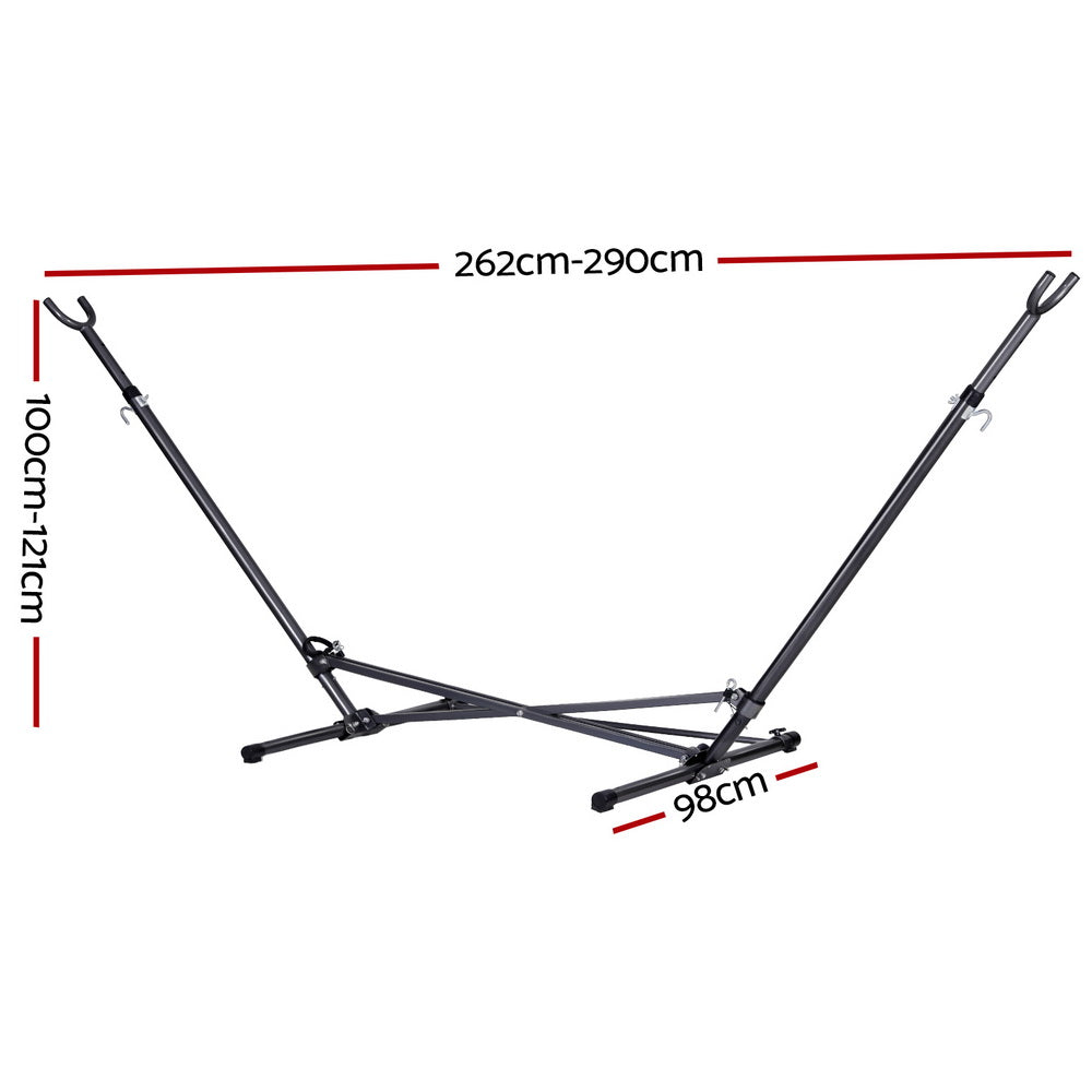 Hammocks & Accessories - Hammock Bed Stand Steel Frame Outdoor Indoor