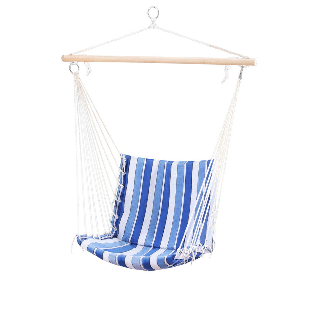 Blue colour - Hammock Chair Swing Camping Blue