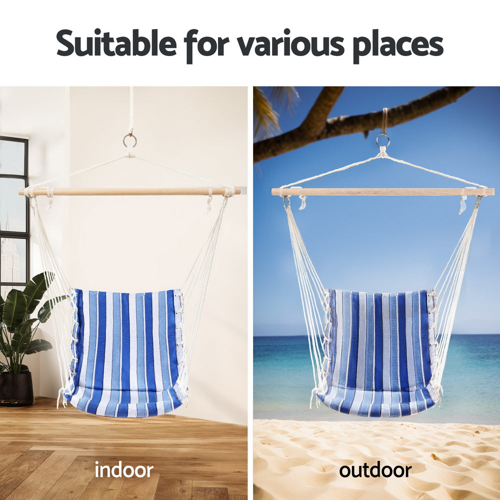 Hammock Chair Swing Camping Blue, Hammocks & Accessories