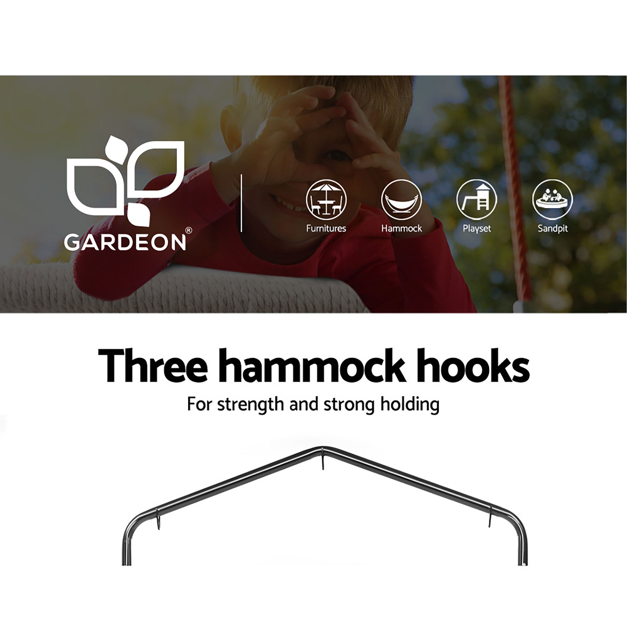 Hammock Chair With Stand Nest Web Outdoor Swing 100Cm