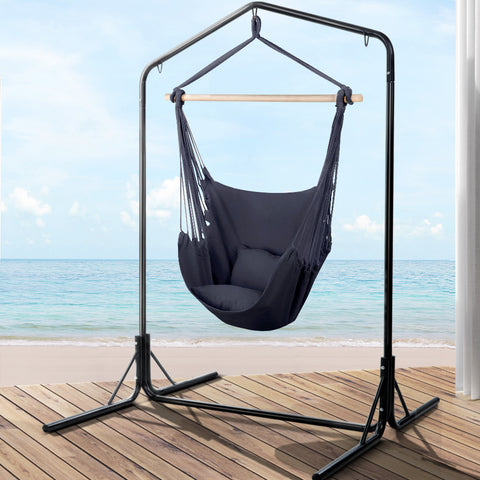 Outdoor Hammock Chair With Stand Swing Hanging Hammock