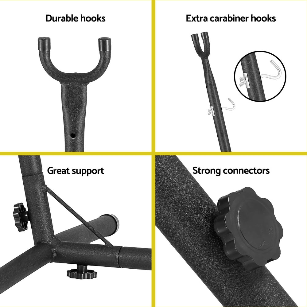 Hammock Chair Stand Metal Frame Black | Table & Bar Stools
