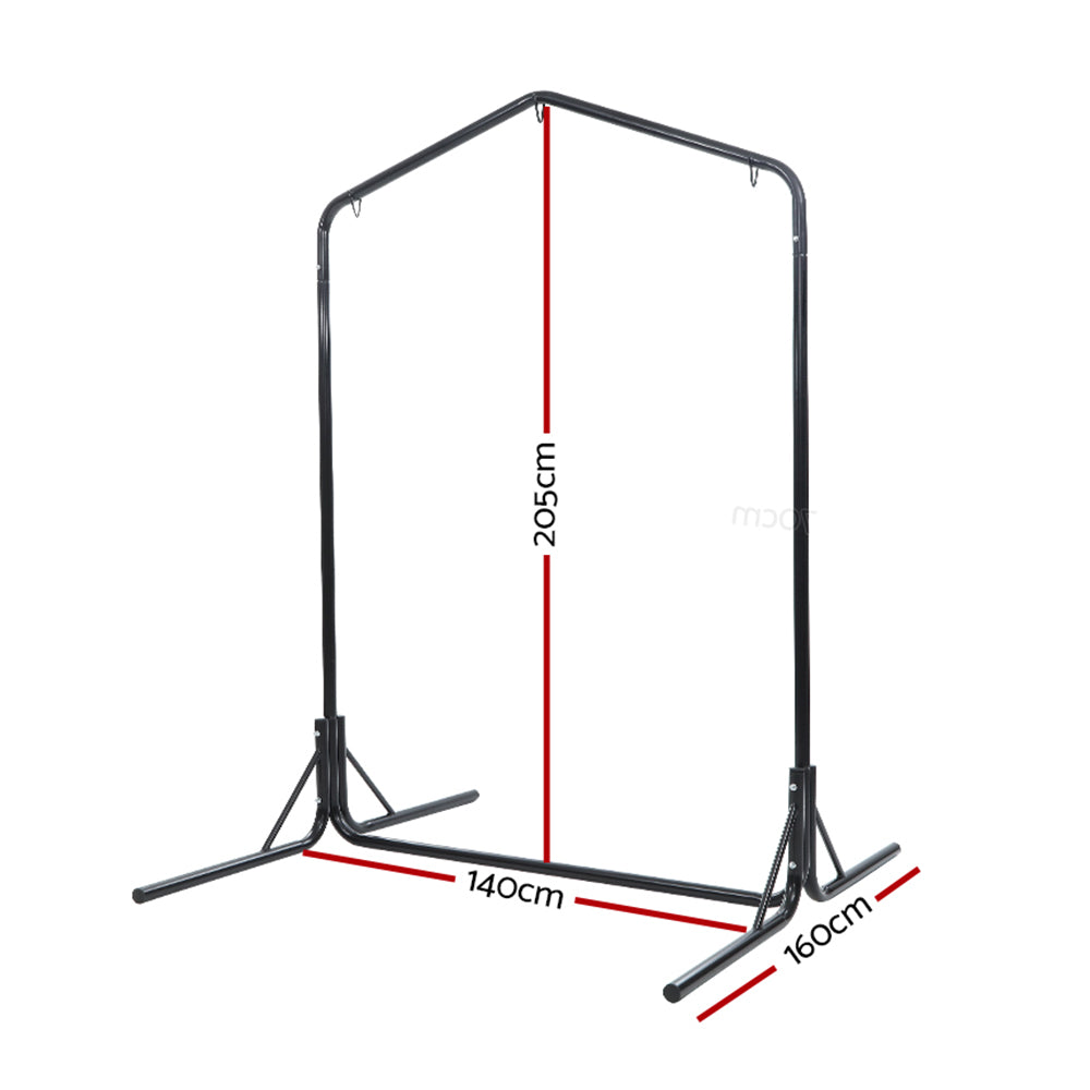 Hammock Chair Steel Stand 2 Person Double Outdoor Heavy Duty 200Kg