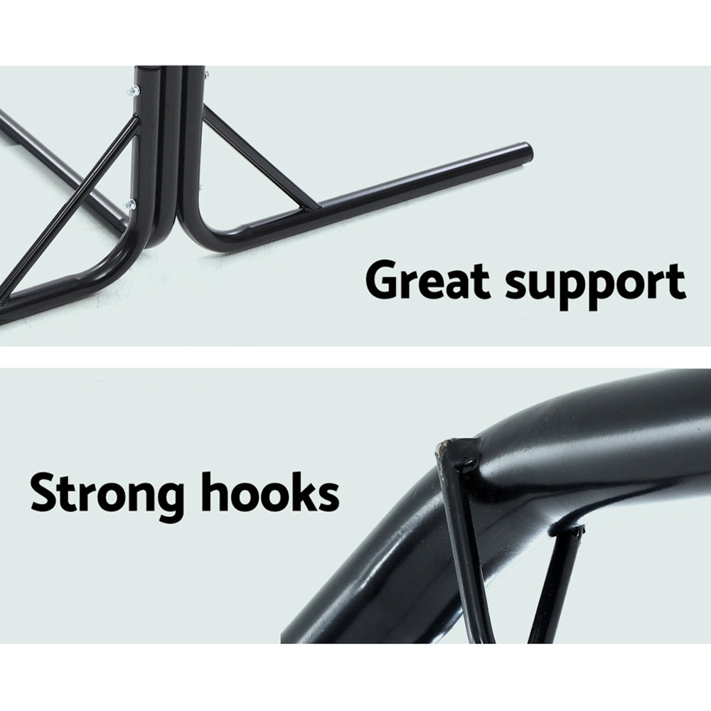 Hammock Chair Steel Stand 2 Person Double Outdoor Heavy Duty 200Kg