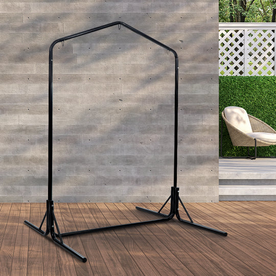 Hammock Chair Steel Stand 2 Person Double Outdoor Heavy Duty 200Kg - Outdoor Chairs