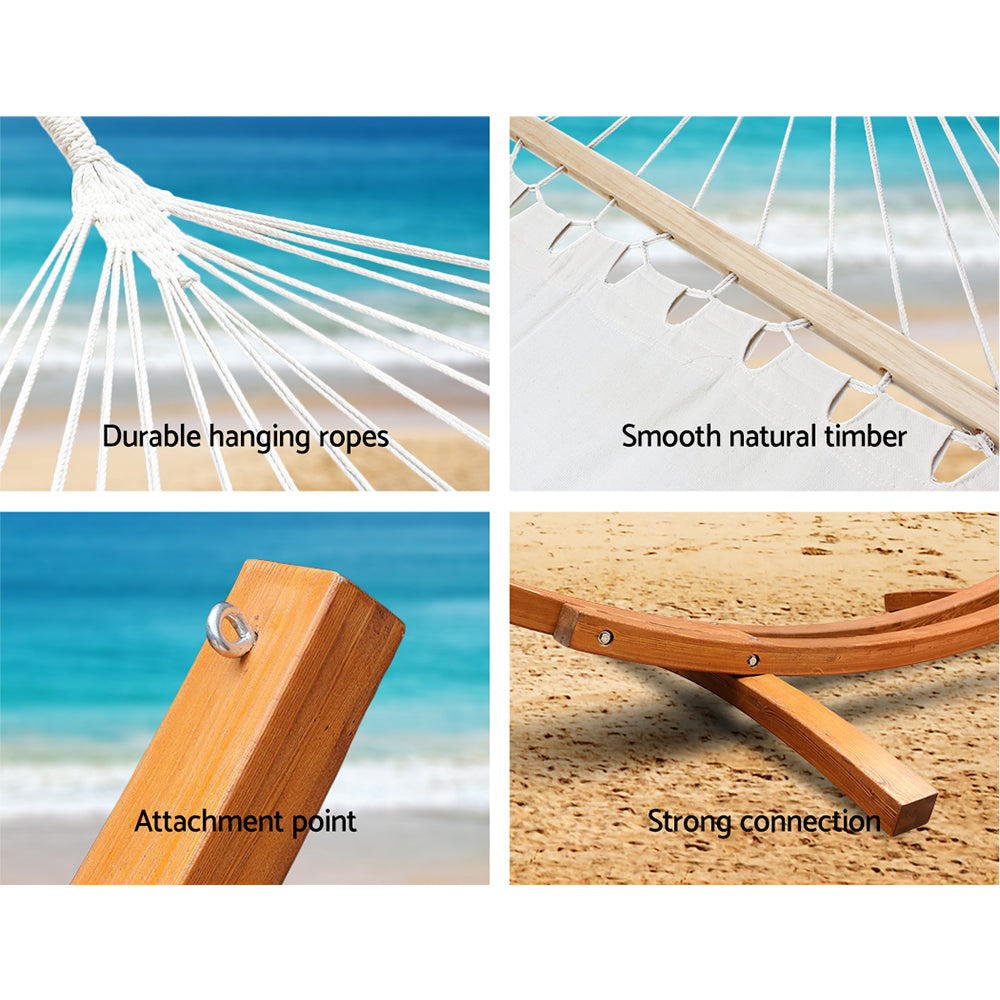 Hammock Bed Outdoor Camping Garden Timber Hammock With Stand
