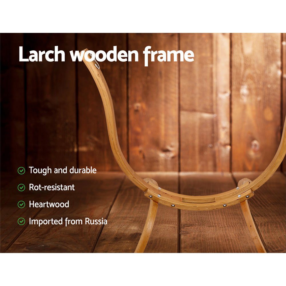 Hammock Chair Timber Outdoor Furniture Camping With Wooden Stand