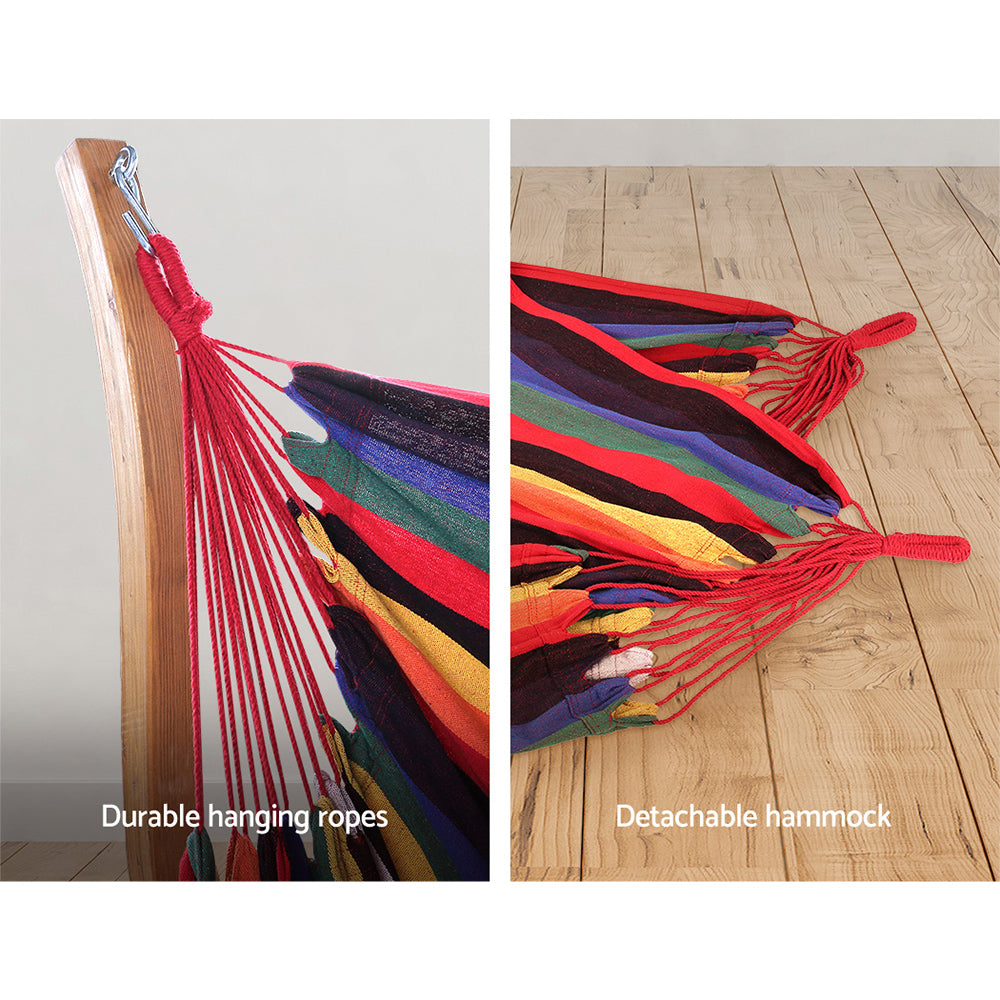 Hammock Chair Timber Outdoor Furniture Camping With Wooden Stand