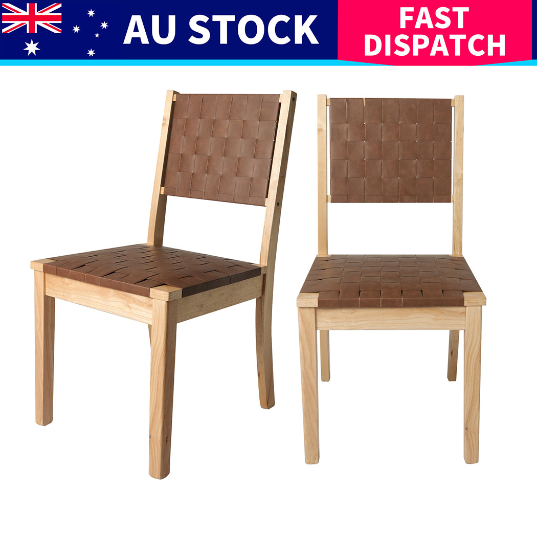 Stylish Dining Chairs Accent Chair Lounge x8  Wood Finish Classic
