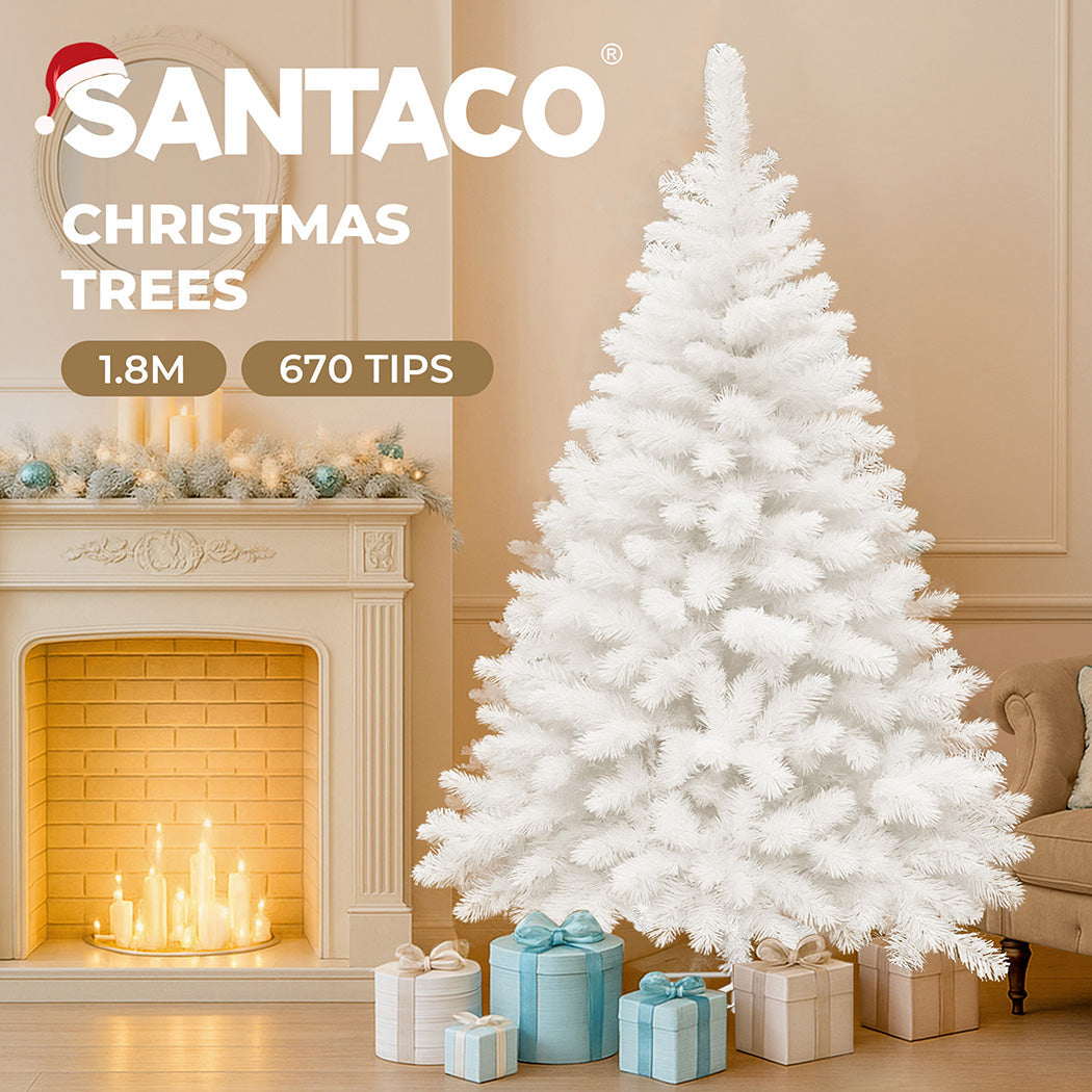 Modern 1.8M 670 Tips White Christmas Tree  Multipurpose Use, White colour