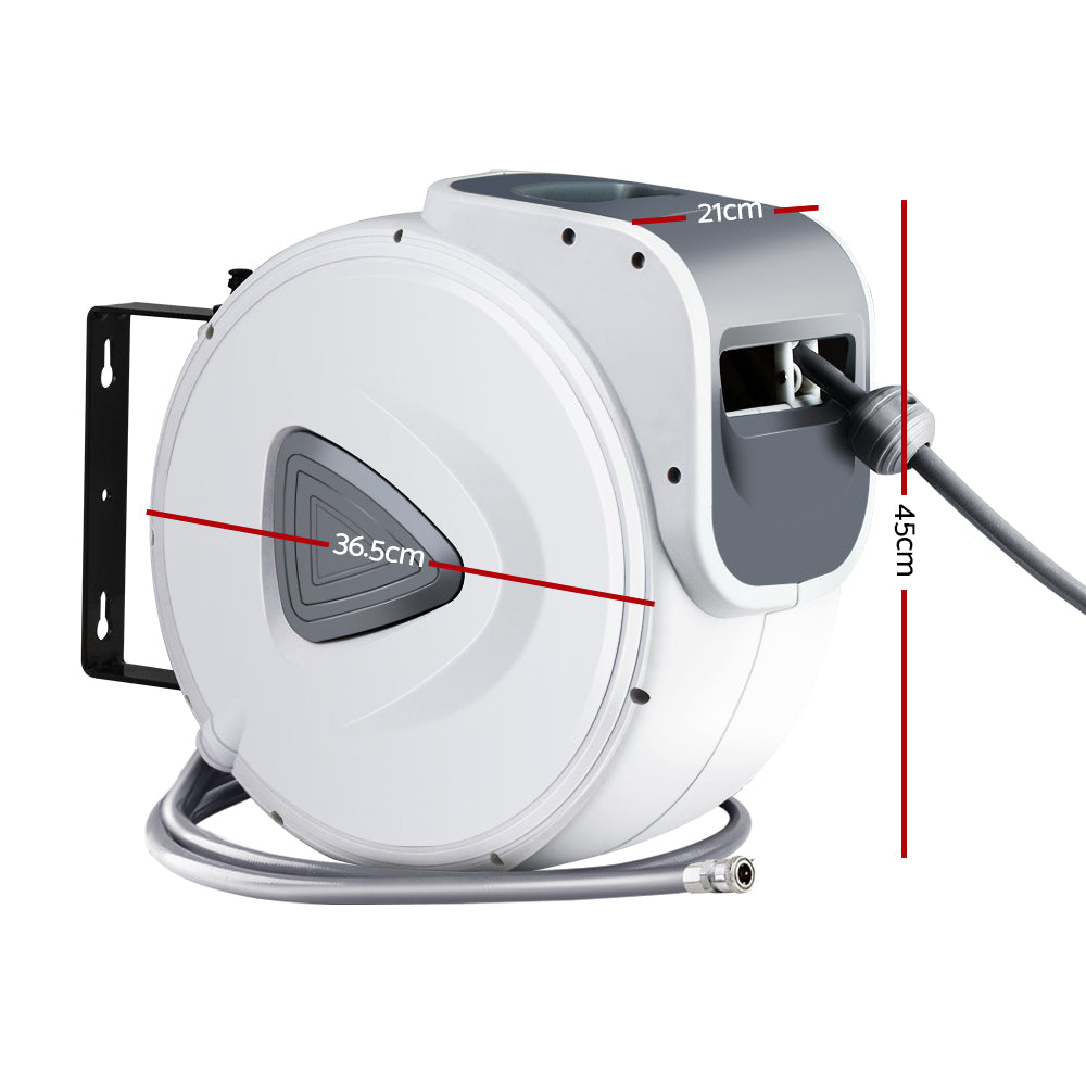 Air Hose Reel 20M Retractable Rewind Swivel Wall Mount Compressor Garage