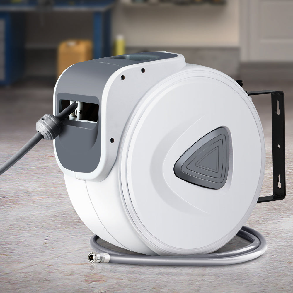 Air Hose Reel 20M Retractable Rewind Swivel Wall Mount Compressor Garage