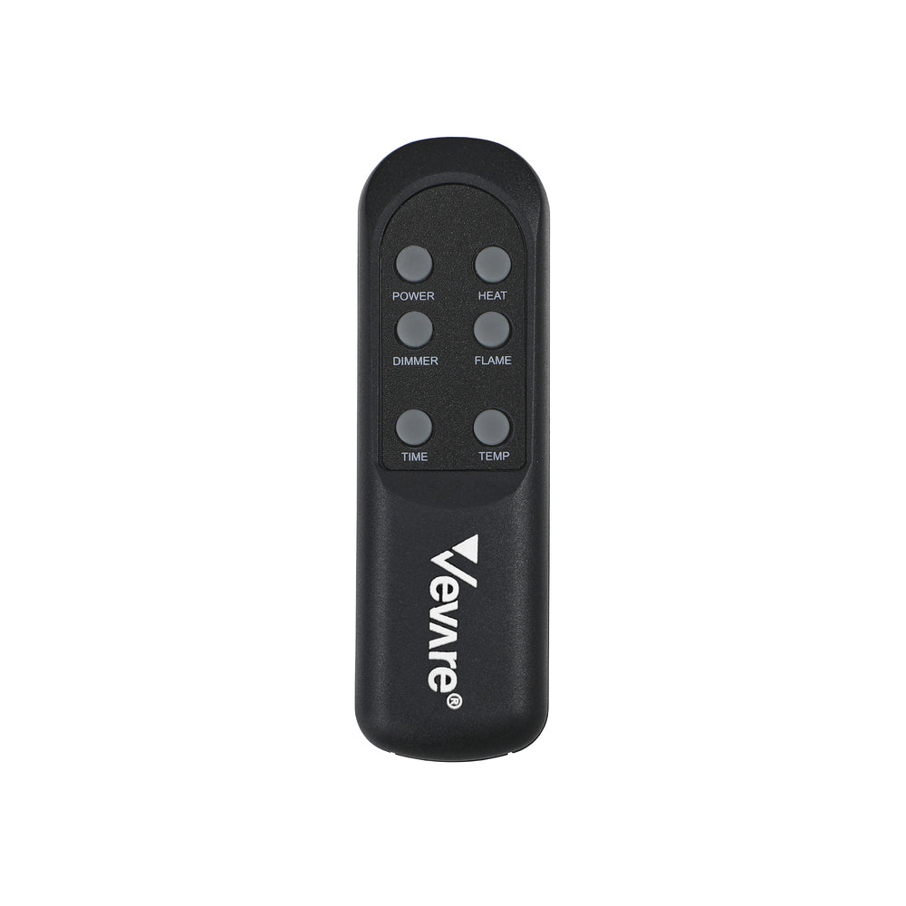 Vevare Electric Fireplace Heater Wall Mounted 3D Flame Effect 2000W