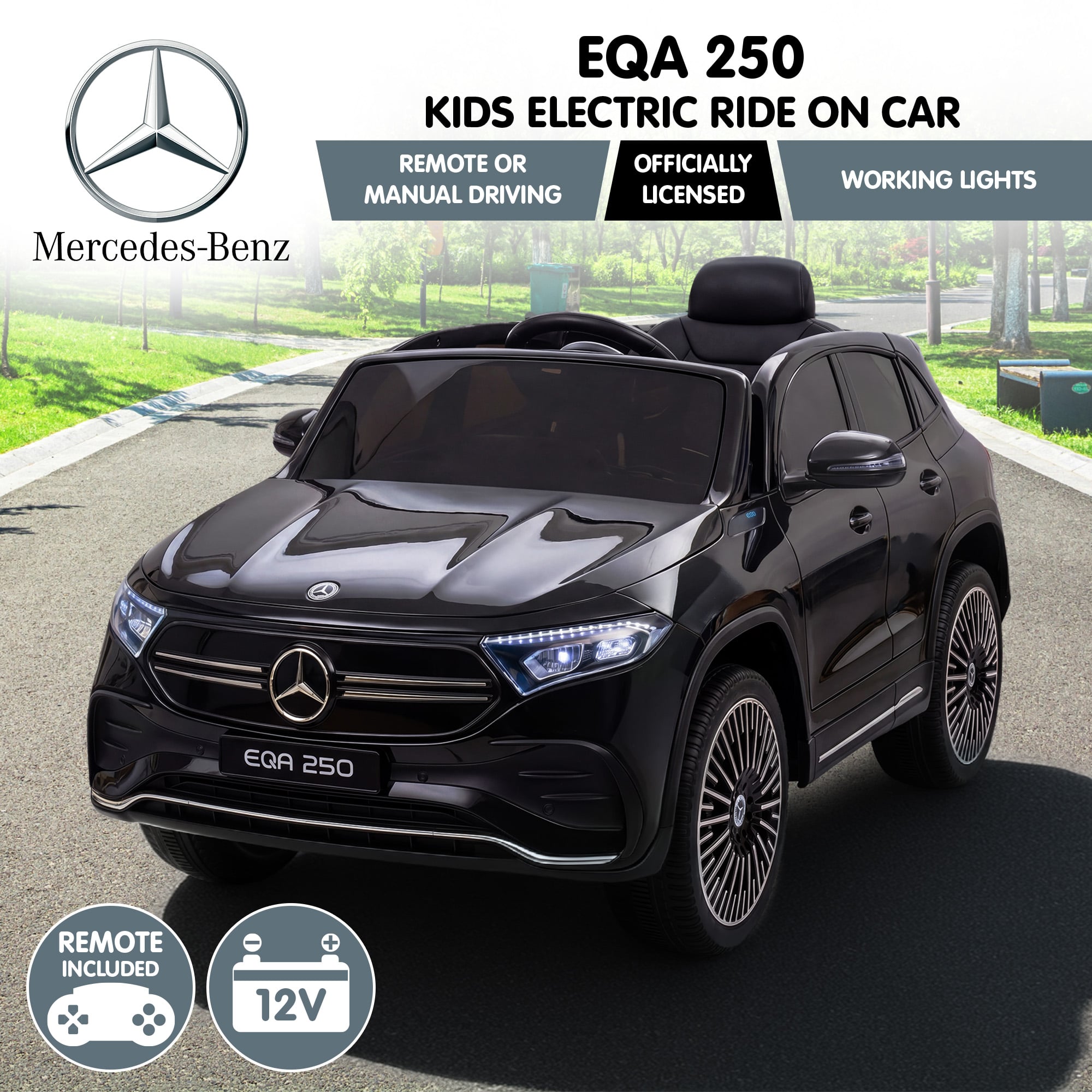 Mercedes-Benz Kids 12V Electric Ride-On Car | Simpledeals
