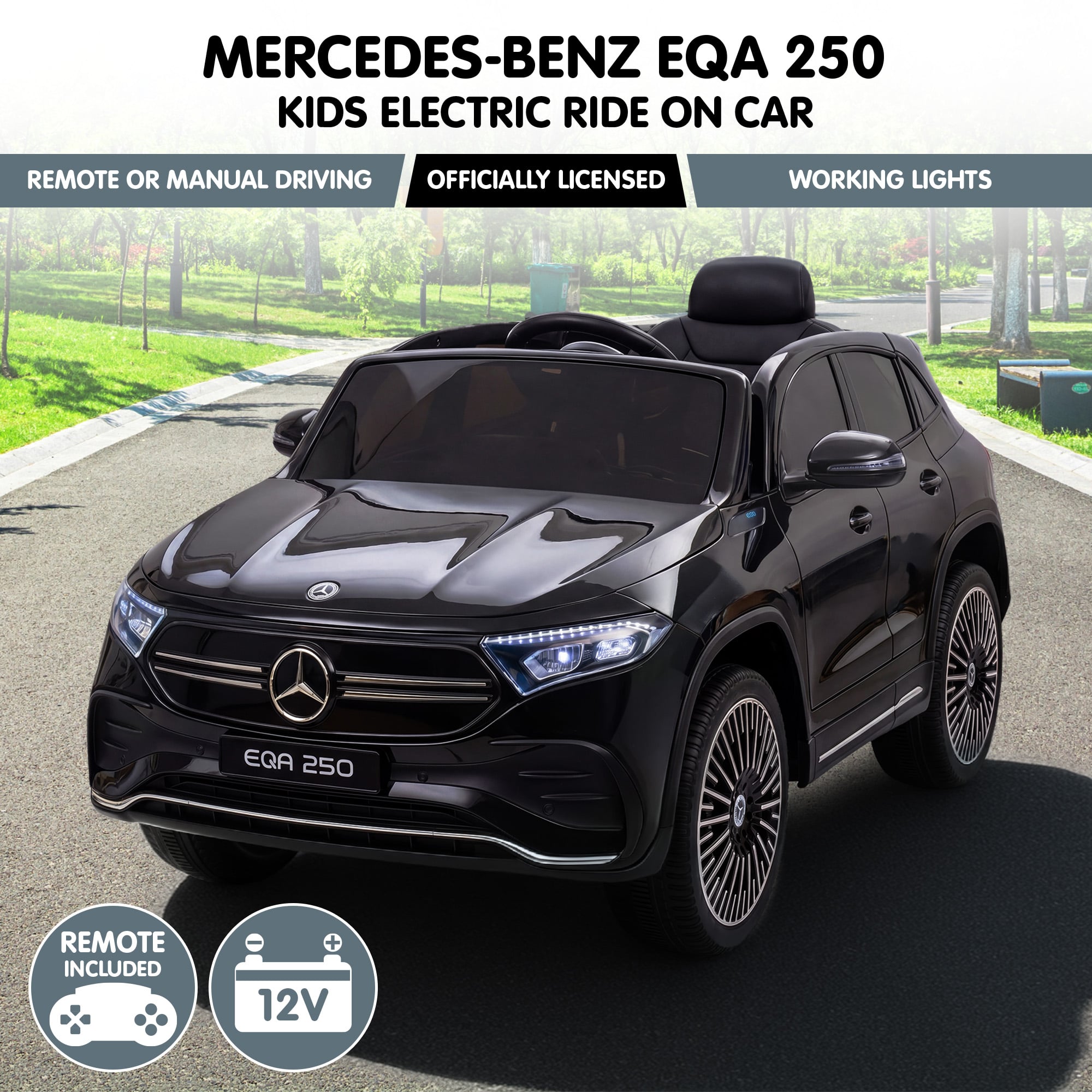 Mercedes-Benz Kids 12V Electric Ride-On Car | Simpledeals